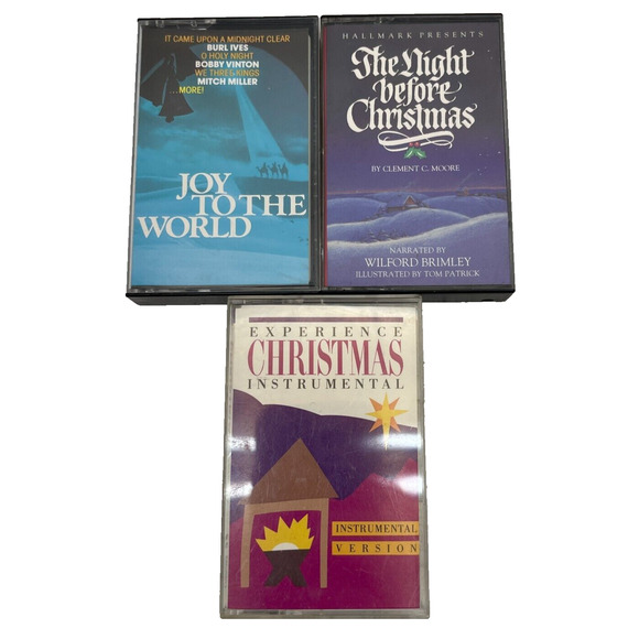 Mixed Lot Of 3 Christmas Music Cassette Tapes - Picture 2 of 9